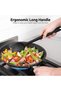 Solid & Slotted Silicone Cooking Spoons for Serving (Black) - 5