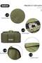 Foldable Rolling Duffel Bag with 2 Wheels, Light Weight Travel Duffel bag with Large Loading - 2