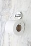 Chrome Open Toilet Paper Holder / Ring Towel Holder / Fork-Shaped Bathrobe Hook 3-Piece Bathroom Set - 4