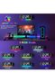 ساعة رقمية LED من نيكومي، ساعة حائط رقمية مع جهاز تحكم عن بعد، وإضاءة RGB محيطة مع 8 إعدادات قابلة للتعديل. - 2