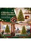 Christmas Tree with Light,Artificial Tree 6FT Christmas Tree for Home, Office, Party Decoration with 1200 Branch Tips and 300 Warm White & Xmas Tree Lights, Metal Hinges & Base - 5