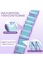 Bands for Exercise, Elastic Yoga Stretching Strap, Flex Strap 12 Loops for Physical Therapy, Pil - 2