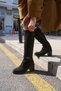 CLARK WOMEN'S ANTHRACITE BLACK GENUINE SUEDE BOOTS WITH BUCKLE DETAIL - 3