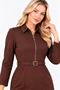 Mini Dress with Zipper, Length 95 cm - 3