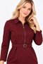 Rochie mini cu fermoar, lungime 95 cm - 3