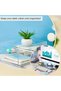 Stackable Acrylic Paper Tray Clear Desk Organizer Letter Size File Office Document - 6