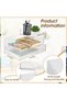 Stackable Acrylic Paper Tray Clear Desk Organizer Letter Size File Office Document