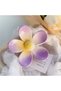 Purple Flower Buckled Hair Clip – Large Daisy-Patterned Women’s Hair Clip, Bun and Everyday Hair Accessory