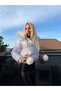 TREND Casual Chic Fur-Trimmed Hooded Padded Crop Puffer Jacket & Waterproof Winter Cropped Jacket with Pom-Pom Details - 3