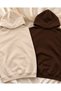What's up, Riri? What's up, Rocky? "Dear Couple" Printed 2-Piece Set: 3-Ply Cotton Oversized Hooded Sweatshirt - 2