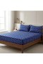 King Size Flat Bedsheet Set, 3 Pieces, 260 x 240 cm (Royal Blue) - 3