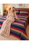 King Size Flat Bedsheet Set, 3 Pieces, 260 x 240 cm (Navy Blue) - 8