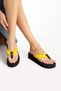 Women's Wedge Heel, 4.5 cm, Fabric-Lined, Toe-Separated, Comfortable Slippers That Don't Hurt Your Feet - 2