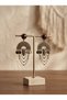 Handmade Earrings with Metal Details and a Unique Design - 5
