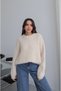 Ecru Tisya Ribbed Yumoş Pullover - 2