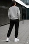 ZERO-NECK BRUSHED INSIDE TRACKSUIT, SEASONAL, WITH "NEW YORK, U.S.A." PRINT, WOMEN'S / MEN'S UNISEX STYLE - 2