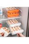 Arabest Double Drawer Storage Box, Stackable Egg Storage Tray - 2