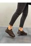 KAHVE Women's Leather Stretch Fabric Casual Shoes - 3