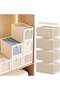 DUNISO 4 Pcs Wardrobe Clothes Organizer, Visible Drawer Organizers with Handles，Foldable Closet - 2