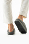 Unisex Black Embroidered Velvet House Slippers Men's House Slippers - 3