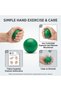 Hand Exerciser Ball – Grip Strengthener, Finger Dexterity Trainer, Soft Resistance Ball for Hand and Wrist Exercises, Hot and Cold Therapy Use, 2-Inch Ball with Exercise Instructions - 3