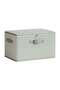 HIAS Elegant Storage Box with Zipper Lid | Large Foldable Clothes Organizer with Handles