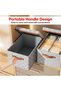 HIAS Elegant Storage Box with Lid and Handles | 60L Large Foldable Fabric Storage Basket - 4