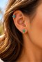 Colorful Enameled Star Earrings, Minimalist Hoop Earrings, Durable, Lightweight, for Everyday Use, Cartilage, Helix, Tragus - 2