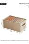 DUNISO 3 Pieces Foldable Closet Storage Organizer, Washable Closet Storage Boxes with Carrying - 4