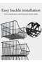 DUNISO 3 Tier Stackable Fruit Veg Baskets Storage Basket Stand Black Wire Storage Countertop - 3