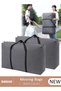 DUNISO 125L Collapsible Moving Bags, 2 Packs Organizing Bags with Zippers and Handles Storage Bag
