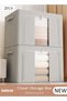 DUNISO 2 Pack Closet Storage Box with Metal Frame, Stackable Flodable Close (Z980561DCBE22E5C6930CZ)