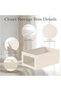 DUNISO 4 Pcs Foldable Closet Storage Organizer，Visible Wardrobe Drawer Organizers，Washable Clothes - 4