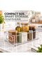 BERAM Clear Pantry Storage Bin with Handles, Transparent PET Fridge Organizer - 3