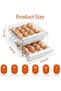 Arabest Double Drawer Storage Box, Stackable Egg Storage Tray - 5