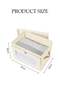 DUNISO 2 Pcs Storage Box,Foldable Clothes Organizer with Handles,Stackable & DustProof Closet - 2