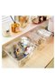 MIXDE 7 Pcs Thick Anti-Slip Clear Durable Plastic Drawer Organizer and Tray Divider Bin Set - 2