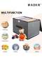 WAOKN 4Pack Fabric Storage Bins with Lid,Foldable Closet Storage Boxes for Shelves - 4