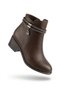 Arma 4114 Coffee-Colored, Stone Embellished, Comfortable, Lightweight, Everyday, Non-Slip Sole, Heeled Women's Boots - 3