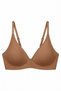 Seamless Bralet - Laser Cut, Stitch-Free, Non-wired Bra with Adjustable Straps - Cappuccino - 3