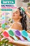 Scalp Massage Brush with Soft Silicone Bristles, Shower Shampoo Comb with Ergonomic Handle - 4