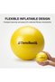 THERA-BAND Mini Exercise Ball 23 cm (9 Inch), Yellow Inflatable Core Stability Ball for Abdominal and Back Exercises, Yoga, Pilates, Strength Training and Home Fitness, Includes Instructional Poster - 5