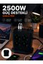 Mey i̇thalat® multi-socket 8 outlet 4 usb 2 type-c switched vertical socket tower