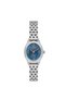Milano Women's Analog Watch with Silver Metal Strap, Blue Dial, Roman Numerals, and Round Case, 25 mm - 2