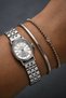 Milano Women's Silver-Colored Metal Strap Analog Watch with Silver Dial and Oval Case – 20 mm