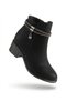 Arma 4114 Black Stone Embellished Comfortable, Lightweight, Everyday Non-Slip Heeled Women's Boots - 2