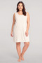 Women's striped pattern basic plus-size nightgown - Yellow - 3
