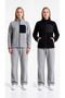 Women's Thick Outdoor Fleece-Lined Jacket with Zippered Front Pockets (2-Piece Set)
