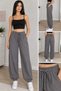 Women's Elasticated Hem, Adjustable-Length Trendy Sports Sweatpants