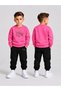 Children's Printed Winter Sweatsuit Top and Bottom Set: 3-Ply Brushed Inside Crew Neck Sweatshirt and Cotton Pants Set